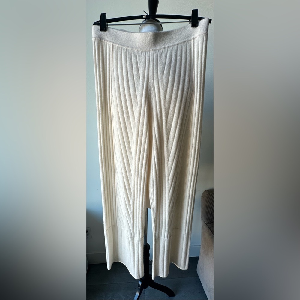 NWT Jonathan Simkhai Ivory Knit Pants in Small